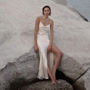 Shona Joy La Lune Bias Cowl Maxi Dress